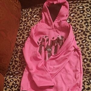 Pink Under Armour Hoodie with Graphic Design